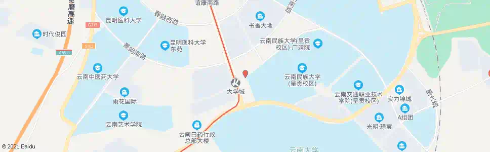 昆明下庄村(月华街)_公交站地图_昆明公交_妙搜公交查询2025
