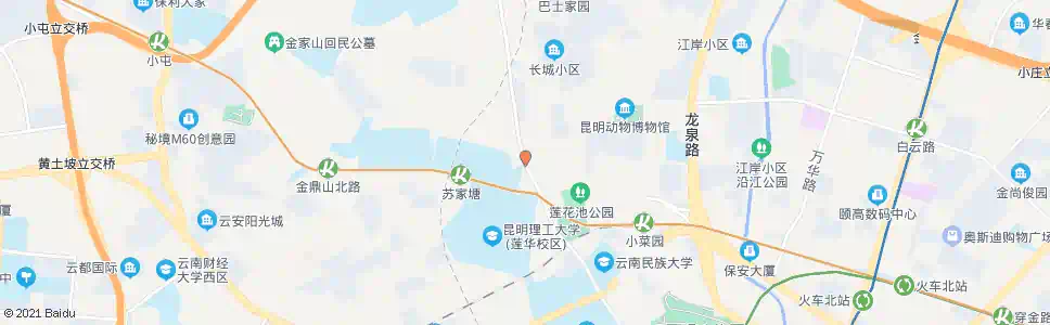 昆明教场中路_公交站地图_昆明公交_妙搜公交查询2025