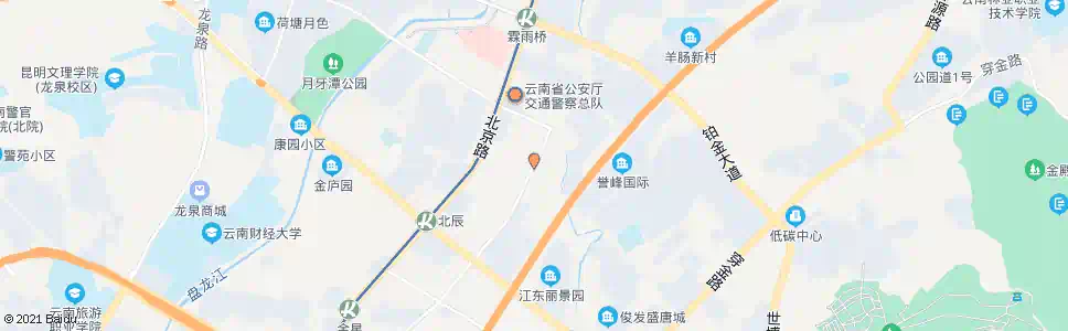 昆明江东商业街_公交站地图_昆明公交_妙搜公交查询2025