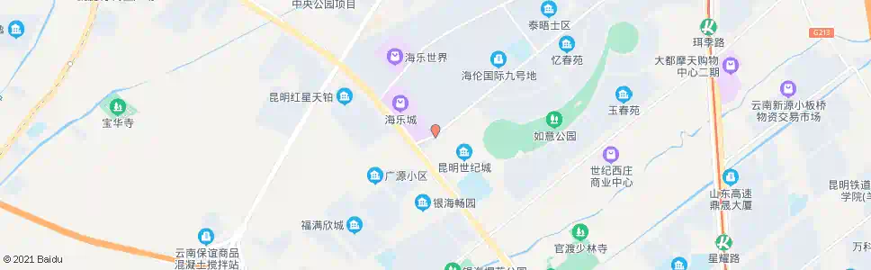 昆明广福路口金源大道_公交站地图_昆明公交_妙搜公交查询2025