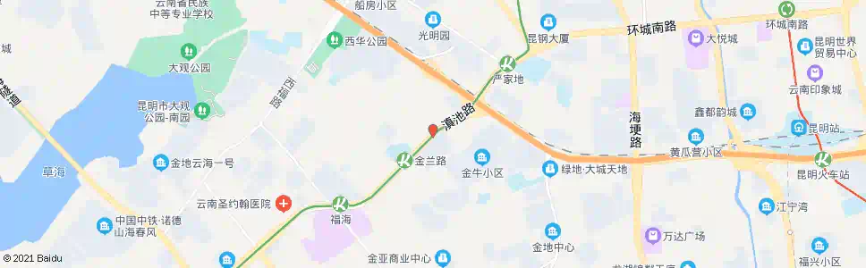 昆明金牛小区_公交站地图_昆明公交_妙搜公交查询2025