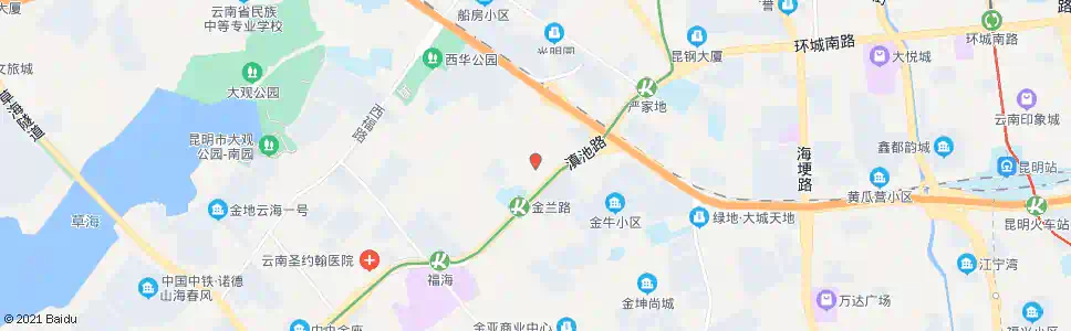 昆明青少年活动中心_公交站地图_昆明公交_妙搜公交查询2025