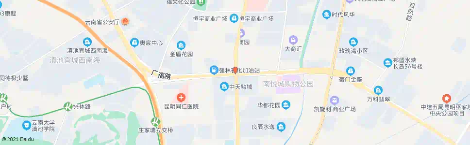 昆明广福路口(前兴路)_公交站地图_昆明公交_妙搜公交查询2025