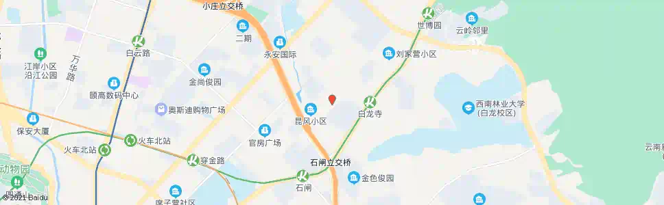 昆明龙华路(云山幼儿园)_公交站地图_昆明公交_妙搜公交查询2025
