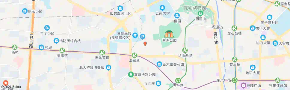 昆明百汇商场(白云巷)_公交站地图_昆明公交_妙搜公交查询2025