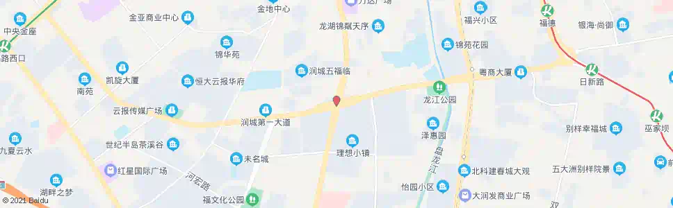昆明日新路口润城第二大道_公交站地图_昆明公交_妙搜公交查询2025