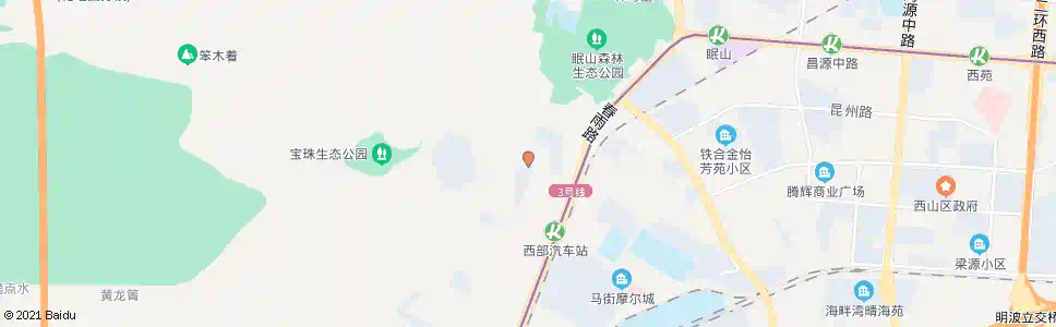 昆明马街上村_公交站地图_昆明公交_妙搜公交查询2025