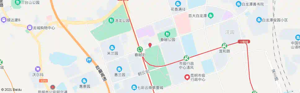 昆明彩云南路口春融街_公交站地图_昆明公交_妙搜公交查询2025