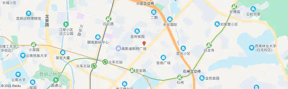 昆明云南九洲医院_公交站地图_昆明公交_妙搜公交查询2025