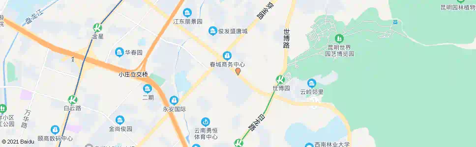 昆明园博路_公交站地图_昆明公交_妙搜公交查询2025