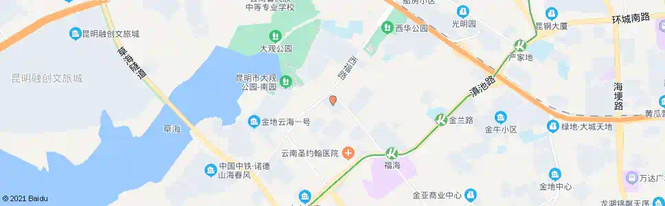 昆明南诏苑_公交站地图_昆明公交_妙搜公交查询2025