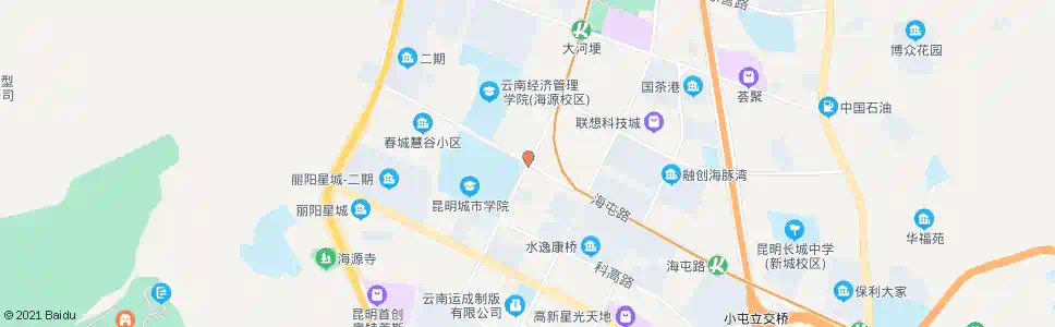 昆明海屯路口金川路_公交站地图_昆明公交_妙搜公交查询2025