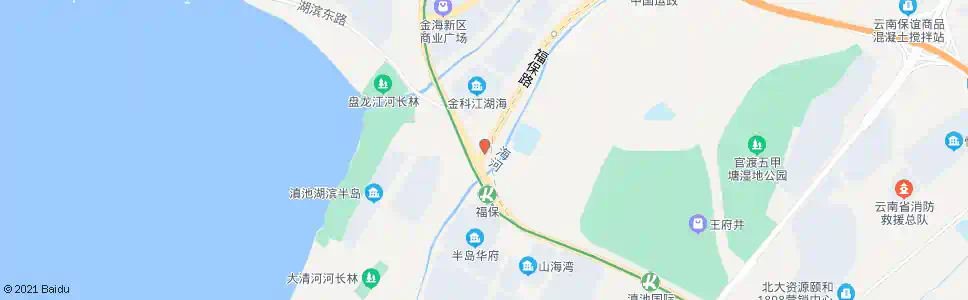 昆明环湖东路口福保路_公交站地图_昆明公交_妙搜公交查询2025