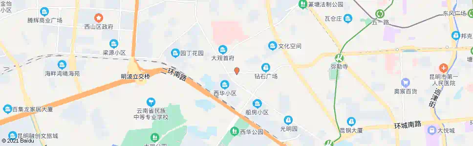昆明东陆桥(西华北路)_公交站地图_昆明公交_妙搜公交查询2025