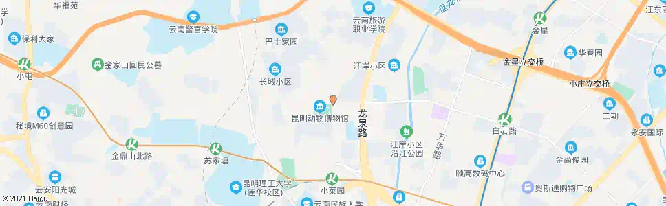 昆明白云路西口_公交站地图_昆明公交_妙搜公交查询2025