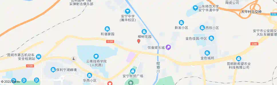 昆明昆明监狱_公交站地图_昆明公交_妙搜公交查询2025