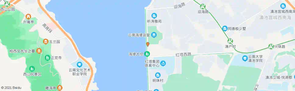 昆明观景路中段_公交站地图_昆明公交_妙搜公交查询2025