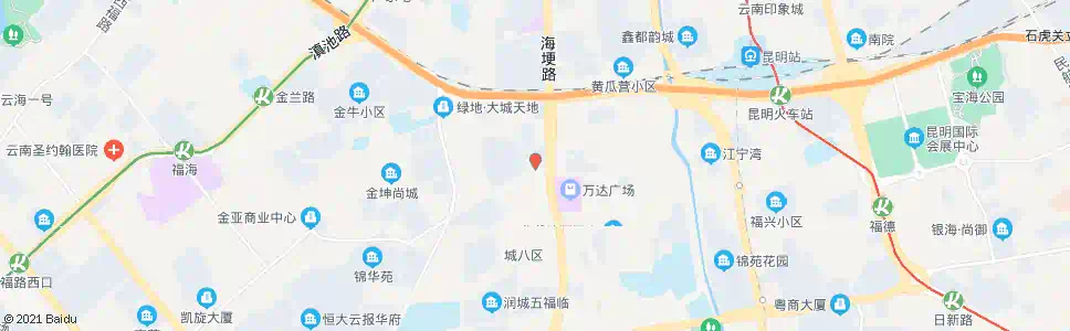 昆明海埂路口前卫西路_公交站地图_昆明公交_妙搜公交查询2025
