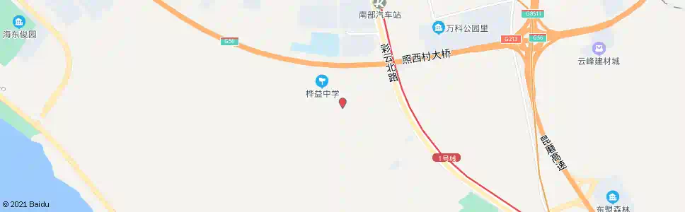 昆明小新村_公交站地图_昆明公交_妙搜公交查询2025