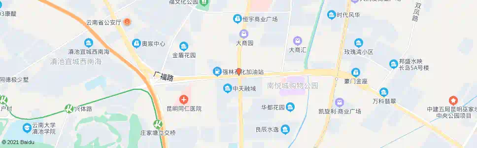 昆明前兴路口(广福路)_公交站地图_昆明公交_妙搜公交查询2025
