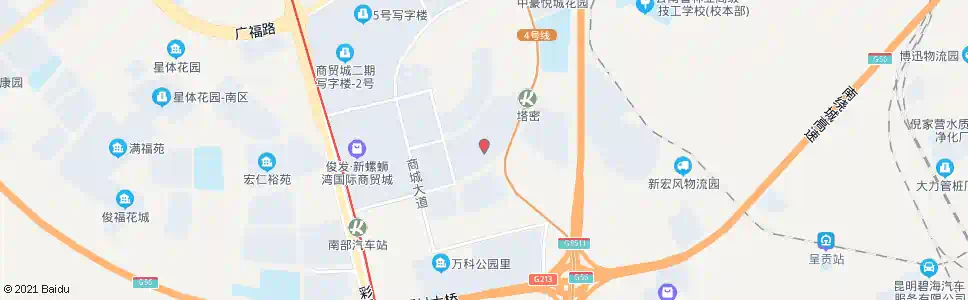 昆明螺蛳湾国际商贸城三期_公交站地图_昆明公交_妙搜公交查询2025