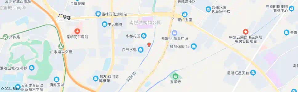昆明张家庙西_公交站地图_昆明公交_妙搜公交查询2025