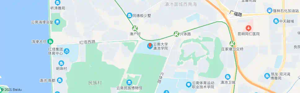 昆明昆明询识学校_公交站地图_昆明公交_妙搜公交查询2025