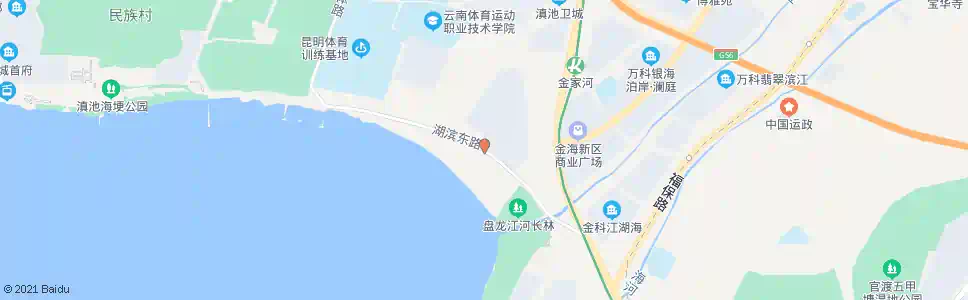 昆明湖滨路_公交站地图_昆明公交_妙搜公交查询2025