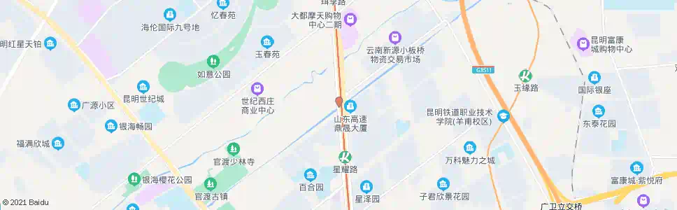 昆明彩云北路口云秀路_公交站地图_昆明公交_妙搜公交查询2025