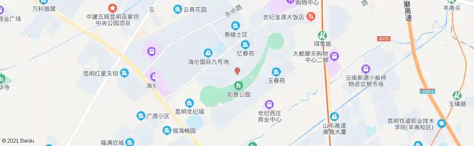 昆明咏春苑_公交站地图_昆明公交_妙搜公交查询2025