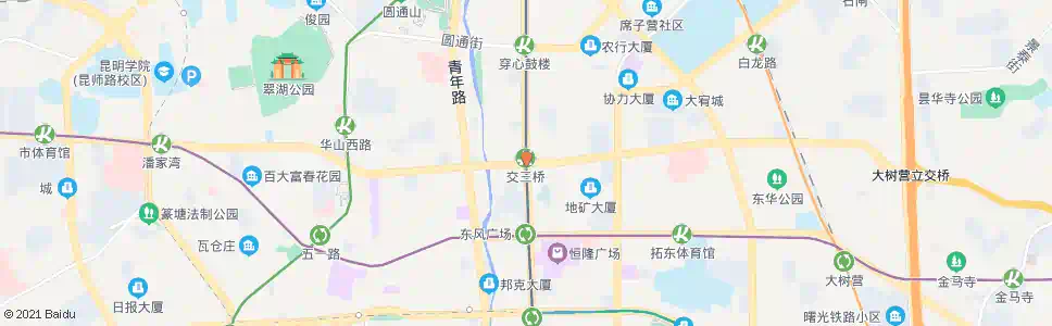 昆明交三桥(北京路)_公交站地图_昆明公交_妙搜公交查询2025
