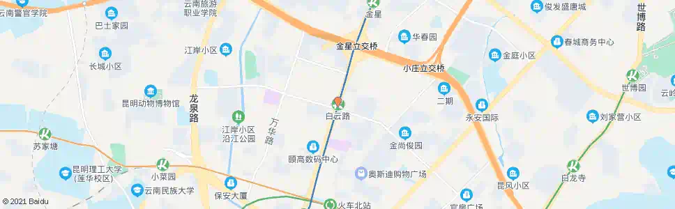 昆明白云路站_公交站地图_昆明公交_妙搜公交查询2025
