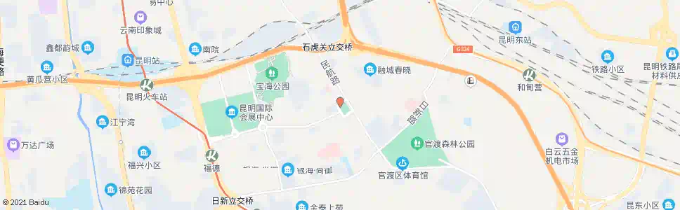 昆明官渡广场(国贸路)_公交站地图_昆明公交_妙搜公交查询2025