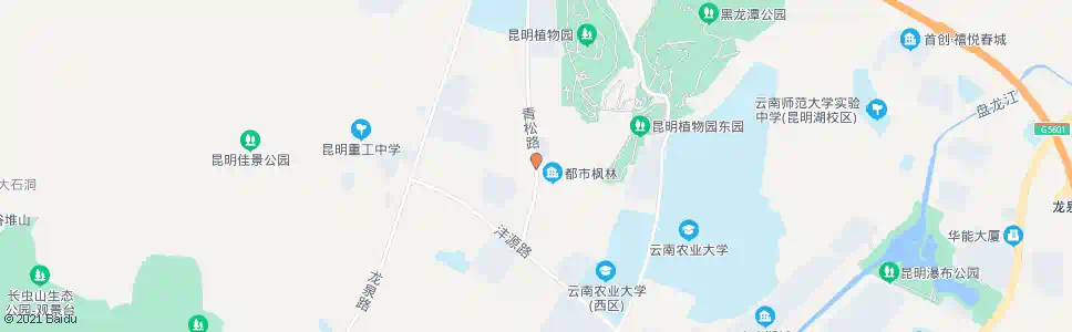 昆明青松路_公交站地图_昆明公交_妙搜公交查询2025