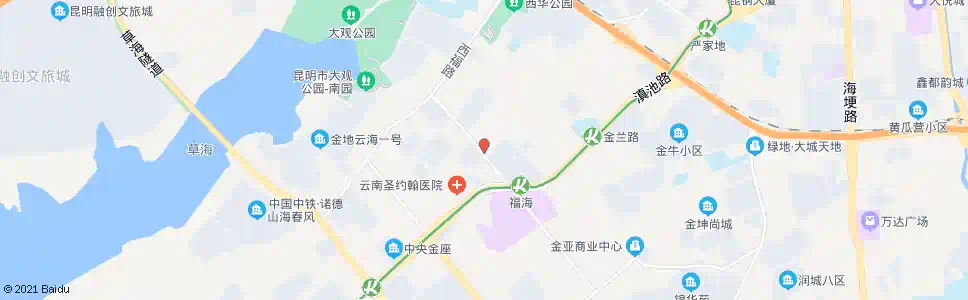 昆明锦泰街_公交站地图_昆明公交_妙搜公交查询2025