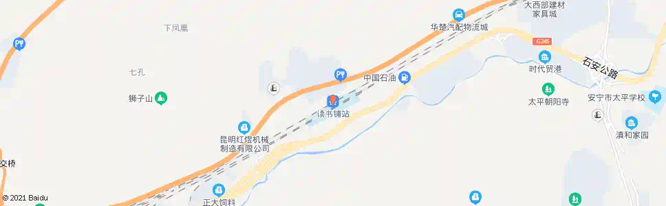 昆明读书铺_公交站地图_昆明公交_妙搜公交查询2025