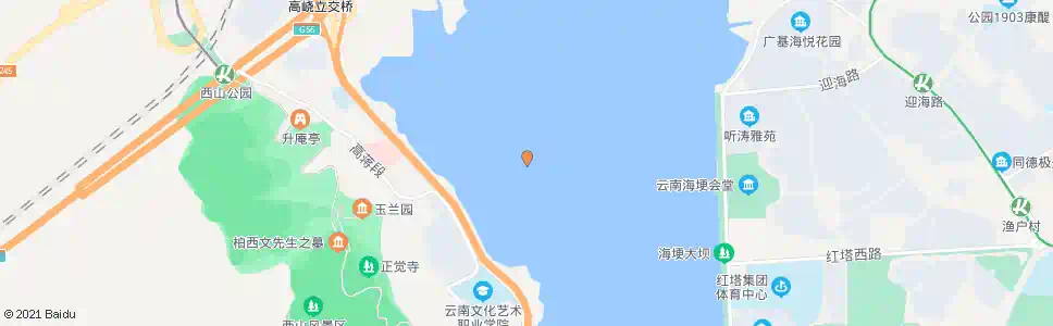 昆明草海(湖滨路)_公交站地图_昆明公交_妙搜公交查询2025