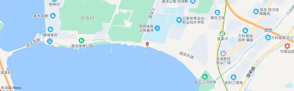 昆明海埂公园东门_公交站地图_昆明公交_妙搜公交查询2025