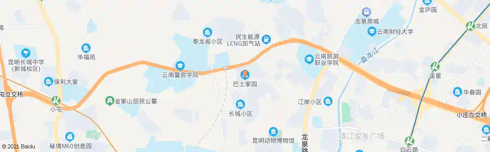 昆明巴士家园_公交站地图_昆明公交_妙搜公交查询2025