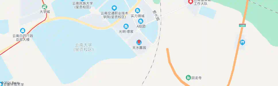昆明学苑路(天水嘉园小区)_公交站地图_昆明公交_妙搜公交查询2025