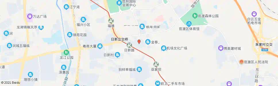 昆明日新小区_公交站地图_昆明公交_妙搜公交查询2025