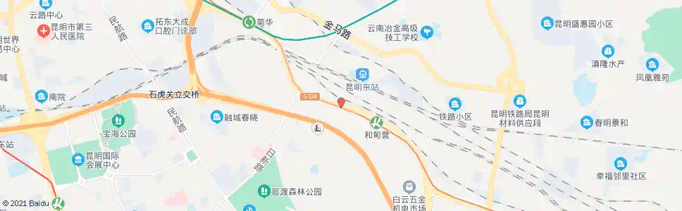 昆明关上(彩云北路)_公交站地图_昆明公交_妙搜公交查询2025