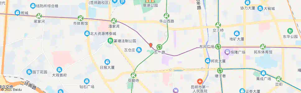昆明艺术剧院_公交站地图_昆明公交_妙搜公交查询2025