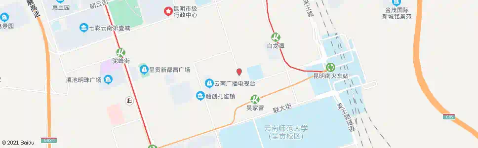 昆明吴家营(景明北路)_公交站地图_昆明公交_妙搜公交查询2025