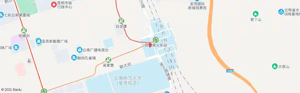 昆明昆明南站西广场_公交站地图_昆明公交_妙搜公交查询2025