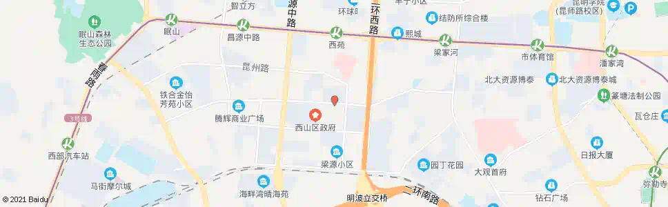 昆明秋苑小区(兴苑路)_公交站地图_昆明公交_妙搜公交查询2025