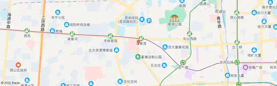 昆明潘家湾车场_公交站地图_昆明公交_妙搜公交查询2025