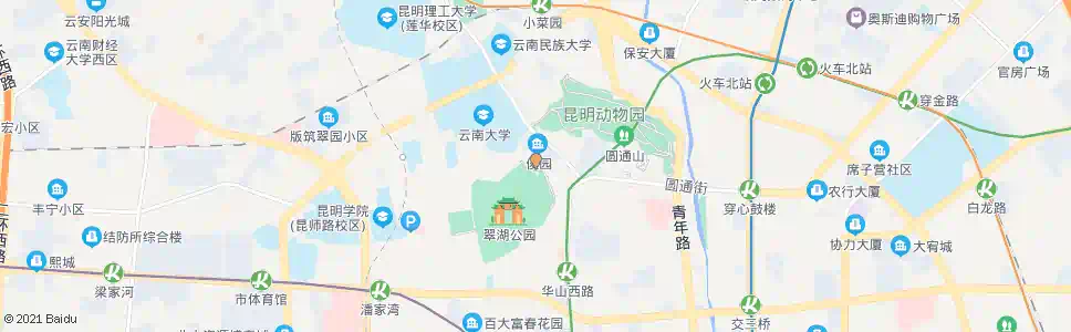 昆明翠湖东路_公交站地图_昆明公交_妙搜公交查询2025