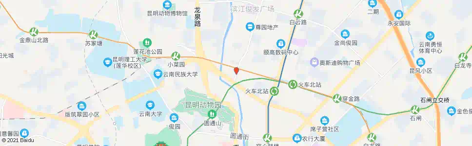 昆明张官营南口_公交站地图_昆明公交_妙搜公交查询2025