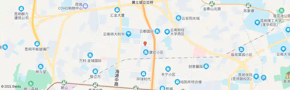 昆明二环西路口科医路_公交站地图_昆明公交_妙搜公交查询2025